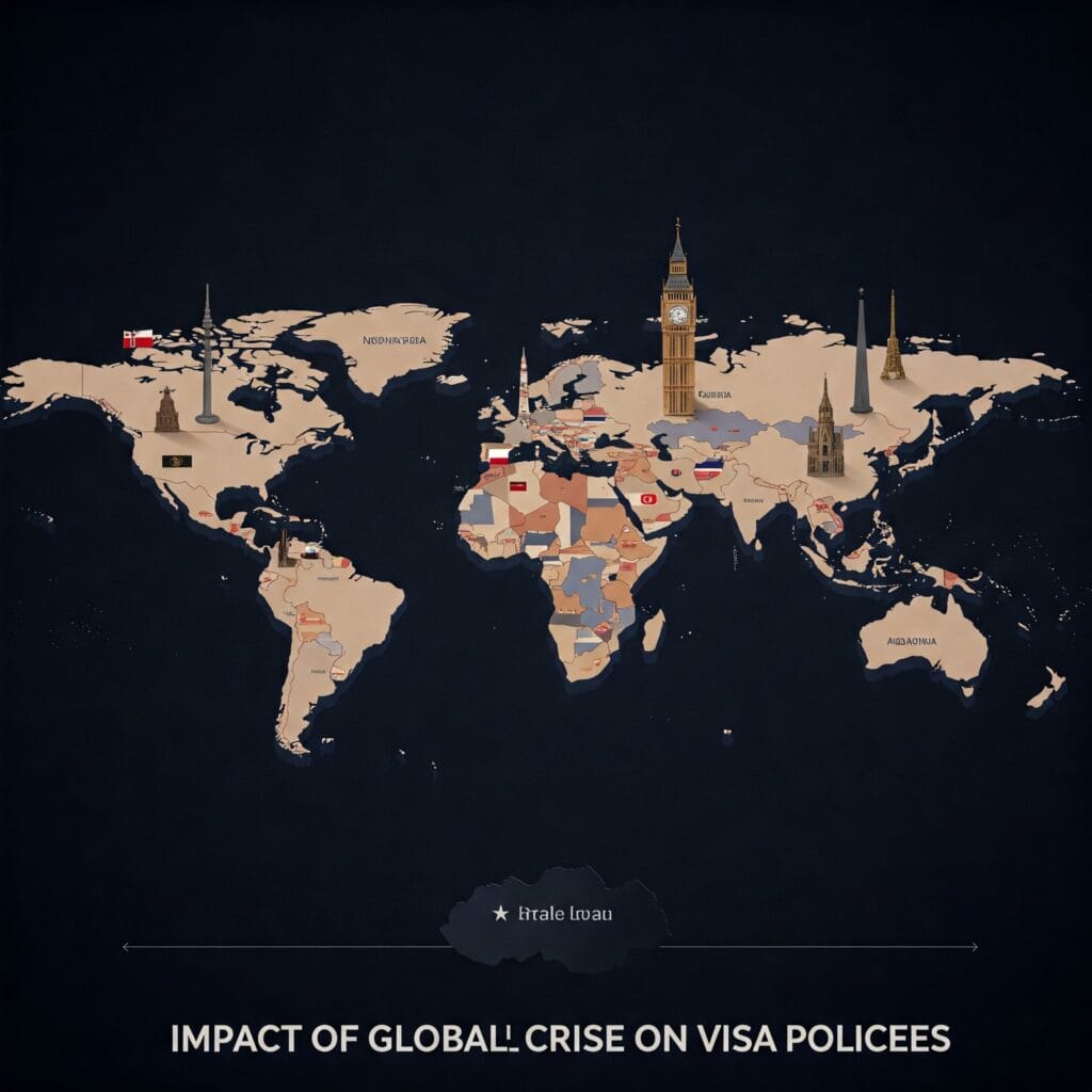 Impact of Global Crises on Visa Policies: How events like pandemics or geopolitical tensions influence visa regulations and immigration flows.